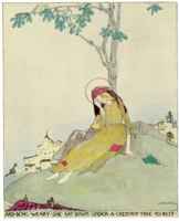 The Star-Child: And being weary she sat down under a chestnut tree to rest., Jessie M. King